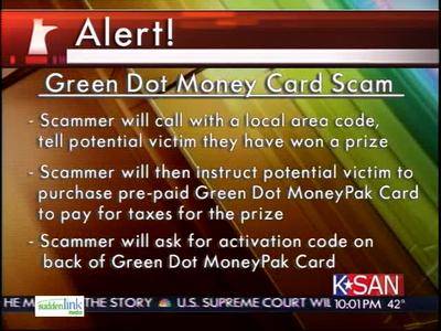 dot scam card money taxes lips read